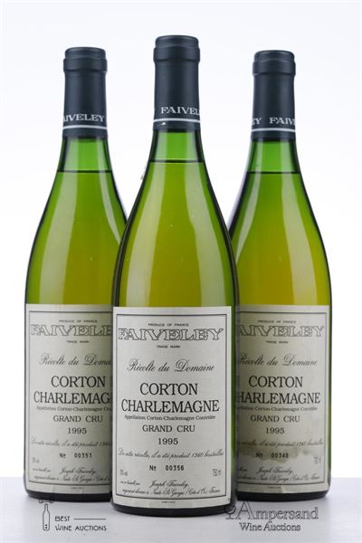 CORTON CHARLEMAGNE 1995 - Faiveley - 3 Bottles