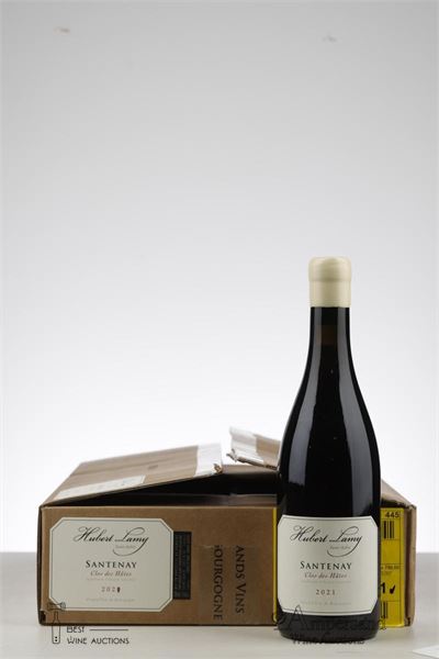 SANTENAY ROUGE CLOS DES HATES 2021 - Hubert Lamy   - 6 Bottles - Oc 6