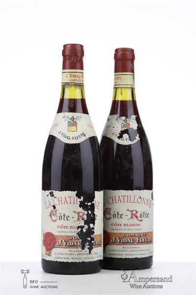 COTE ROTIE COTE BLONDE LA CHATILLONNE 1994 - Vidal Fleury - 2 Bottles