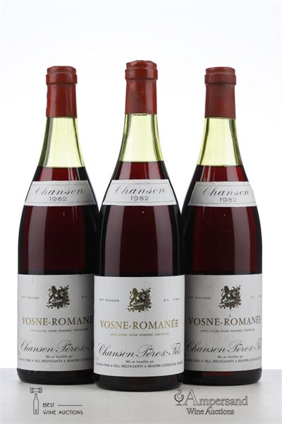 VOSNE ROMANEE 1982 - Chanson - 3 Bottles