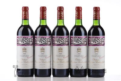 MOUTON ROTHSCHILD 1988 - Mc - 5 Bottles