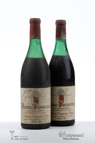 VOSNE ROMANEE LES MALCONSORTS 1966 - Veuve Aubert Aine - 2 Bottles