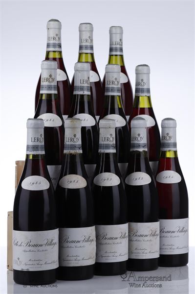 COTE DE BEAUNE VILLAGES 1985 - Leroy Negociant - 12 Bottles - Oc 12