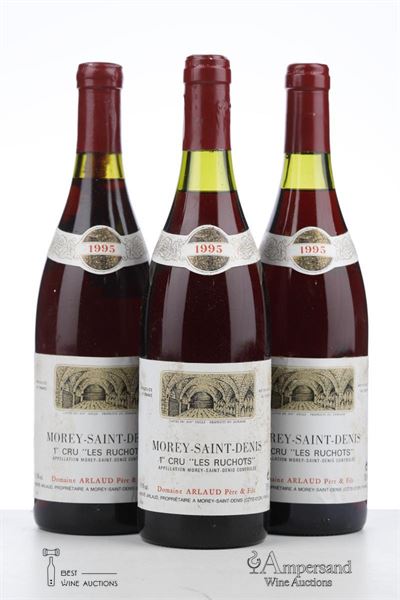 MOREY ST DENIS LES RUCHOTS 1995 - Arlaud - 3 Bottles