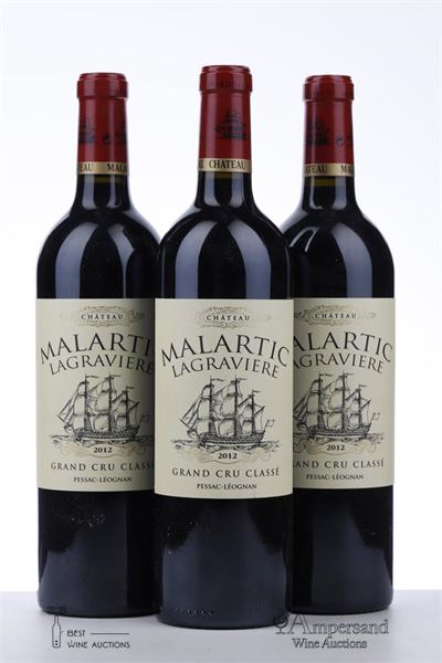 MALARTIC LAGRAVIERE 2012 - Mc - 3 Bottles