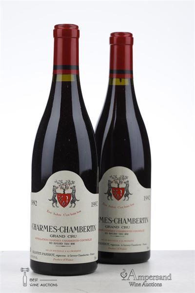 CHARMES CHAMBERTIN 1992 - Geantet Pansiot - 2 Bottles