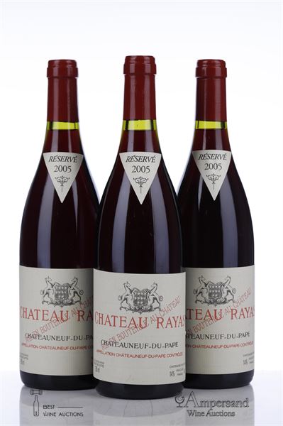 CHATEAUNEUF DU PAPE RAYAS 2005 - Reynaud - 3 Bottles