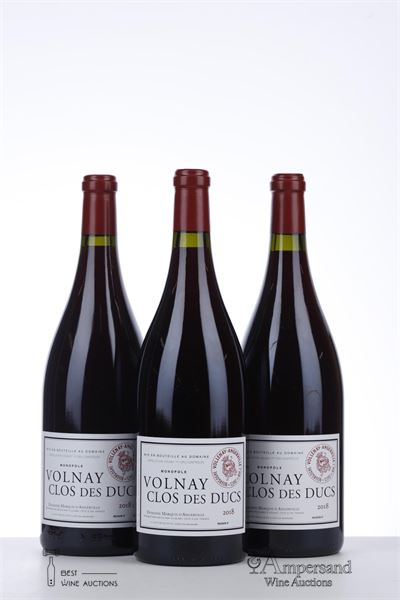 VOLNAY CLOS DES DUCS 2018 - Marquis d'Angerville - 3 Magnums - Owc 3