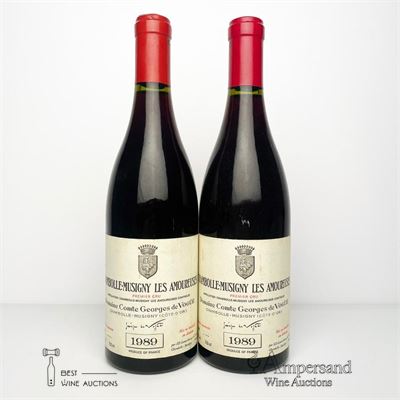 CHAMBOLLE MUSIGNY LES AMOUREUSES 1989 - Comte de Vogue - 2 Bottles