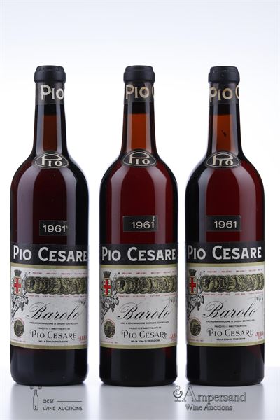 BAROLO 1961 - Pio Cesare - 3 Bottles