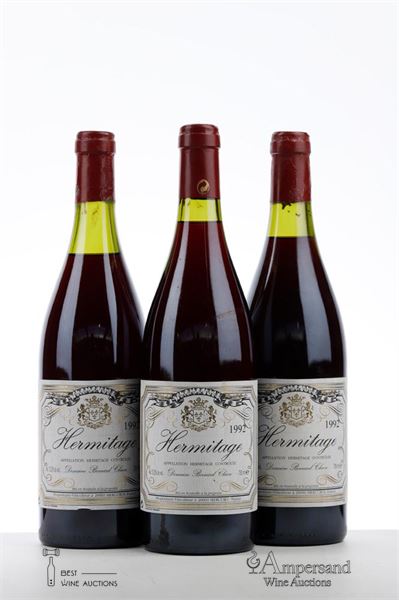 HERMITAGE ROUGE 1992 - Bernard Chave - 3 Bottles
