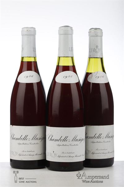 CHAMBOLLE MUSIGNY 1986 - Leroy - 3 Bottles