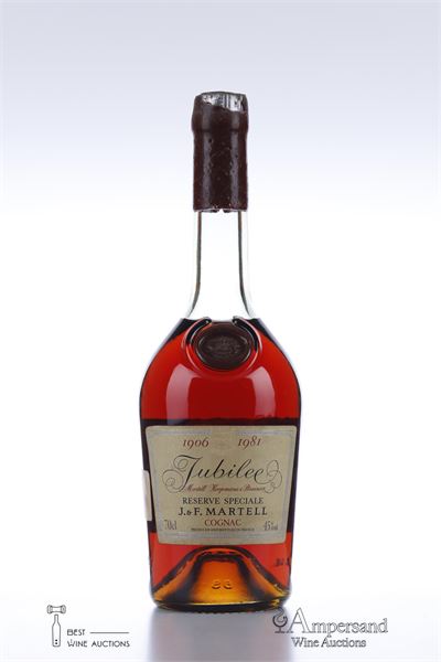 MARTELL JUBILEE RESERVE SPECIALE 1906 - J&F Martell - Bottled in 1981 - Number 504 of 600 - 1 Bottle