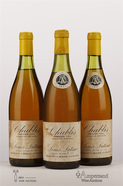 CHABLIS 1ER CRU 1971 - Louis Latour - 3 Bottles