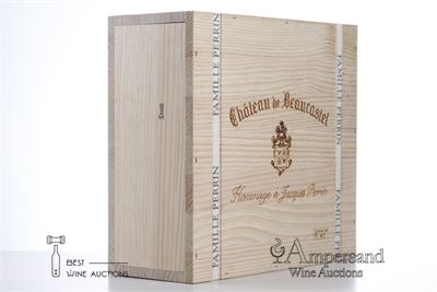CHATEAUNEUF DU PAPE BEAUCASTEL HOMMAGE A JACQUES PERRIN 2015 - Beaucastel - 3 Bottles - Owc 3