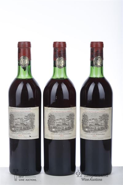 LAFITE ROTHSCHILD 1971 - Mc - 3 Bottles