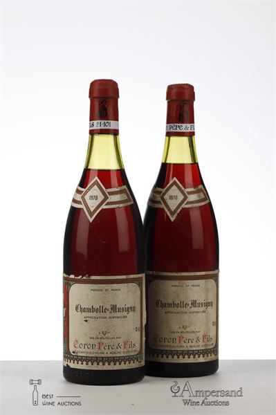 CHAMBOLLE MUSIGNY 1978 - Coron - 2 Bottles