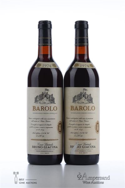 BAROLO 1974 - Bruno Giacosa - 2 Bottles