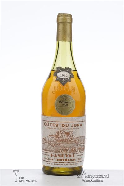 COTES DU JURA SOUS LA ROCHE LA COMBE ROTALIER BLANC 1982 - Ganevat - 1 Bottle