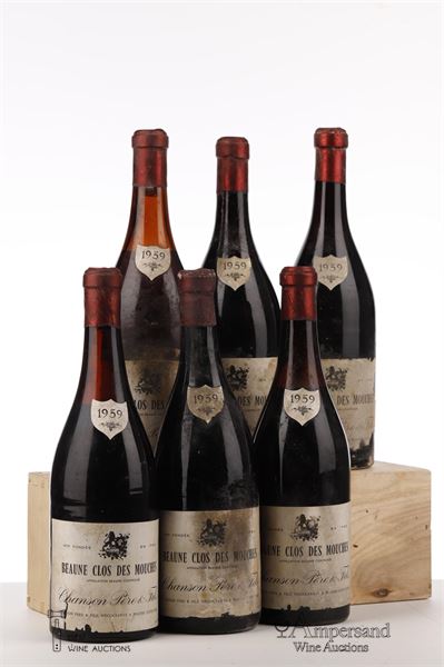 BEAUNE CLOS DES MOUCHES 1959 - Chanson MB - 6 Bottles