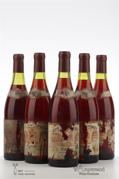 CORTON 1983 - Roger Chappele - 5 Bottles