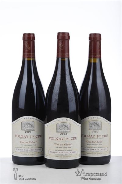 VOLNAY CLOS DES CHENES 2003 - Jean Marc Bouley - 3 Bottles