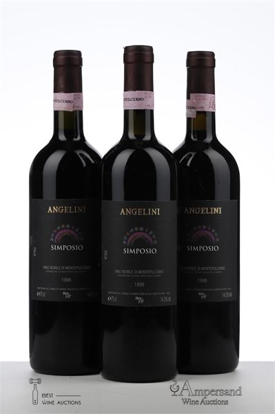 VINO NOBILE DI MONTEPULCIANO SIMPOSIO 1998 - Angelini - 3 Bottles