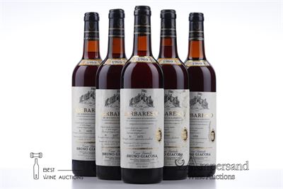 BARBARESCO MONTEFICO 1969 - Bruno Giacosa - 5 Bottles