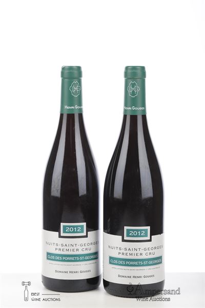 NUITS ST GEORGES CLOS DES PORETS 2012 - Henri Gouges - 2 Bottles