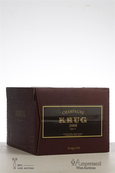 KRUG VINTAGE BRUT 2008 - Krug - 6 Bottles - Oc 6