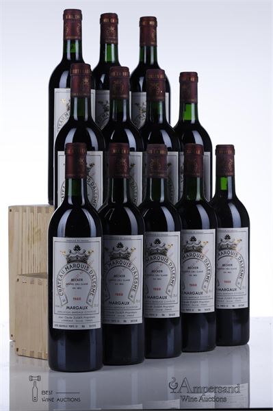 MARQUIS D'ALESME BECKER 1988 - 12 Bottles - Owc 12