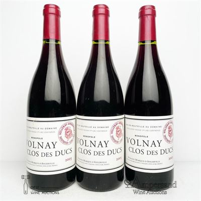 VOLNAY CLOS DES DUCS 2005 - Marquis d'Angerville - 3 Bottles