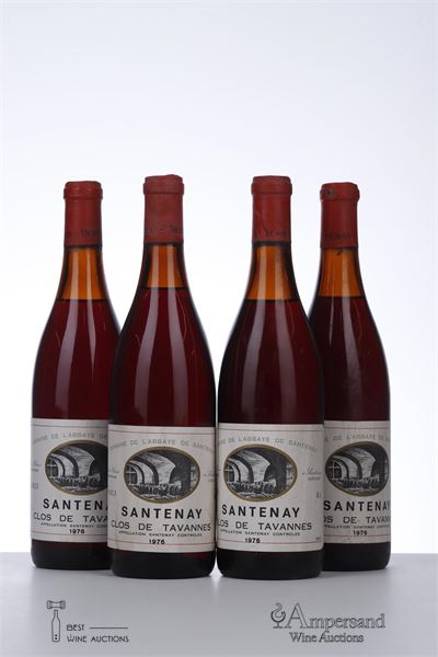 SANTENAY CLOS DE TAVANNES 1976 - l'Abbaye de Santenay - Louis Clair - 4 Bottles