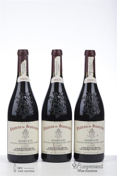 CHATEAUNEUF DU PAPE BEAUCASTEL 2005 - Beaucastel - 3 Bottles