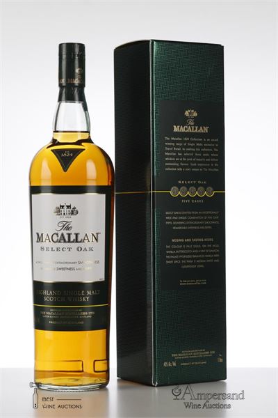MACALLAN  SELECT OAK NV - Macallan - The 1824 Collection - Five Casks - Alc 40% - 1  - Oc 1