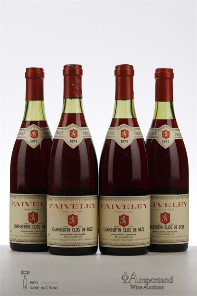 CHAMBERTIN CLOS DE BEZE 1975 - Faiveley - 4 Bottles