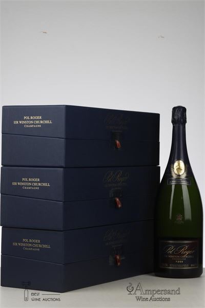 POL ROGER CUVEE SIR WINSTON CHURCHILL 1999 - Pol Roger - 3 Magnums - Oc 1