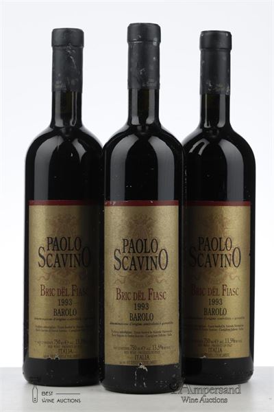 BAROLO BRIC DEL FIASC 1993 - Paolo Scavino - 3 Bottles