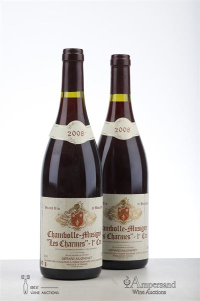 CHAMBOLLE MUSIGNY LES CHARMES 2008 - Gerard Mugneret - 2 Bottles