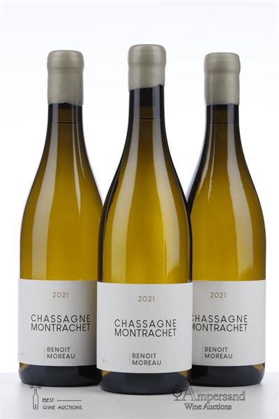 CHASSAGNE MONTRACHET BLANC 2021 - Benoit Moreau - 3 Bottles