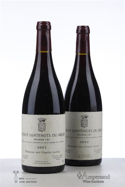 VOLNAY SANTENOTS DU MILIEU 2002 - Comtes Lafon - 2 Bottles