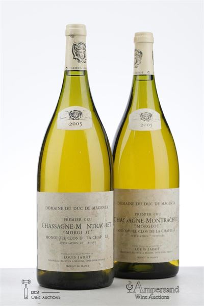 CHASSAGNE MONTRACHET BLANC MORGEOT CLOS DE LA CHAPELLE 2005 - Louis Jadot  - 2 Magnums