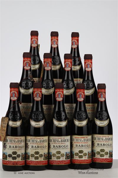 BAROLO 1967 - Marchesi di Barolo - 12 Bottles