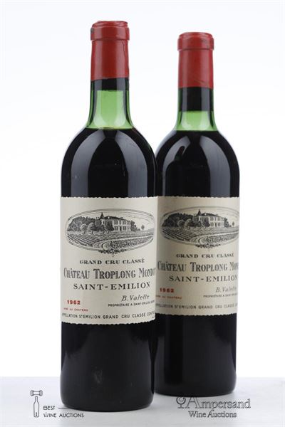 TROPLONG MONDOT 1962 - Mc - 2 Bottles
