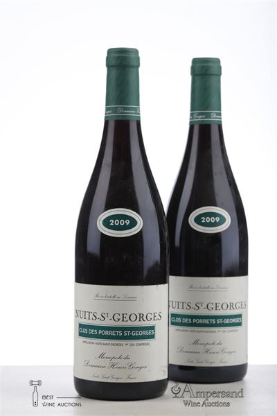 NUITS ST GEORGES CLOS DES PORRETS ST GEORGES 2009 - Henri Gouges - 2 Bottles