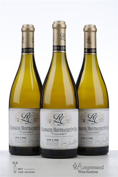 CHASSAGNE MONTRACHET CAILLERET 2016 - Lucien Le Moine - 3 Bottles