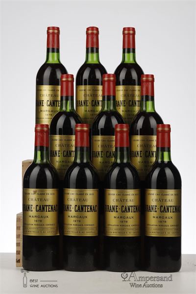 BRANE CANTENAC 1978 - Mc - 10 Bottles - Owc 12