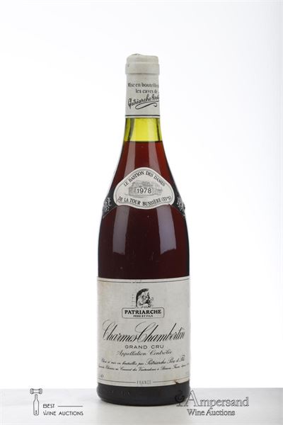 CHARMES CHAMBERTIN 1978 - Patriarche - 1 Bottle