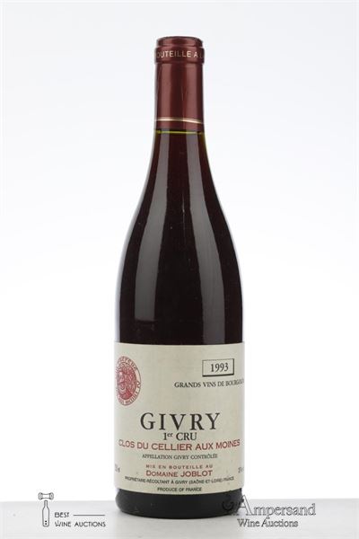 GIVRY ROUGE CLOS DU CELLIER AUX MOINES 1993 - Joblot - 1 Bottle
