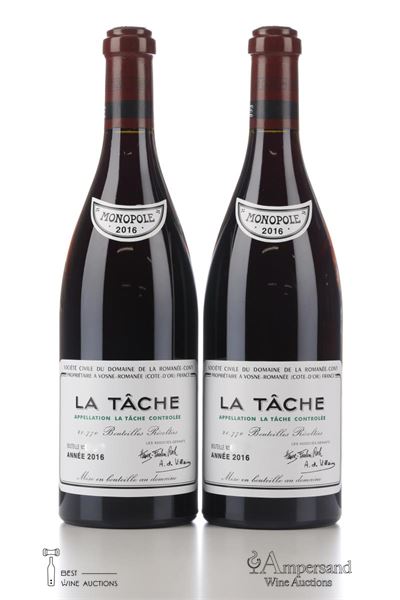 LA TACHE 2016 - Domaine de La Romanee Conti - 2 Bottles